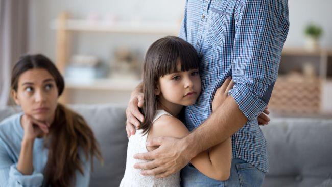 Children are often stuck in the middle of fighting parents. Image: iStock 