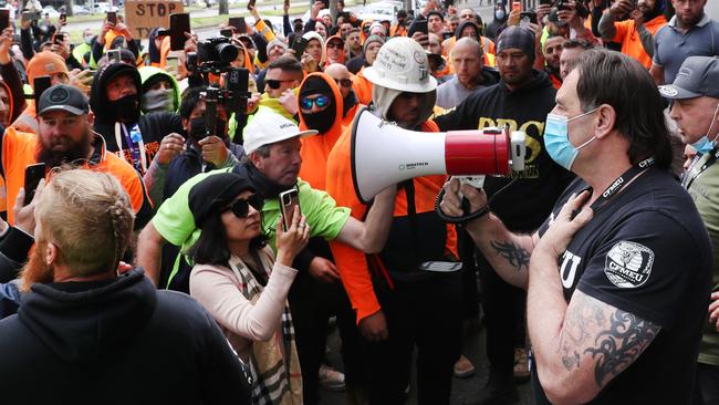 The CFMEU culture is menacing and this time Setka was on the wrong end of it. Picture: David Crosling