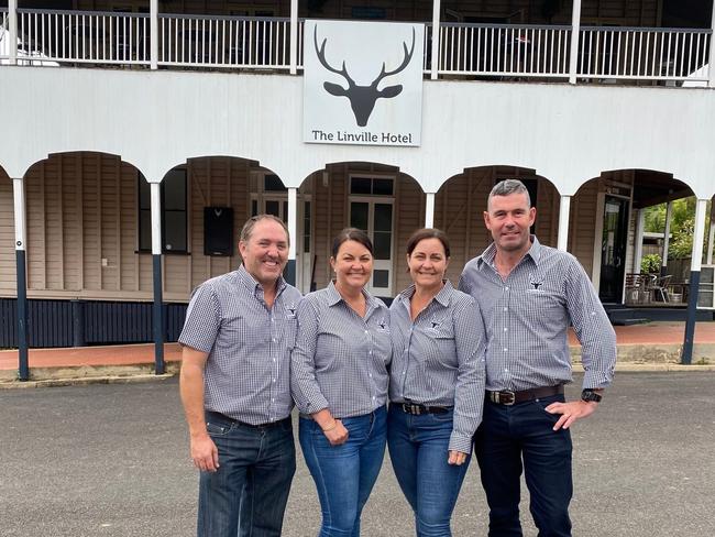 Linville Hotel owners Evan and Tanya Grimward, and Tracey and Cathal Diver.