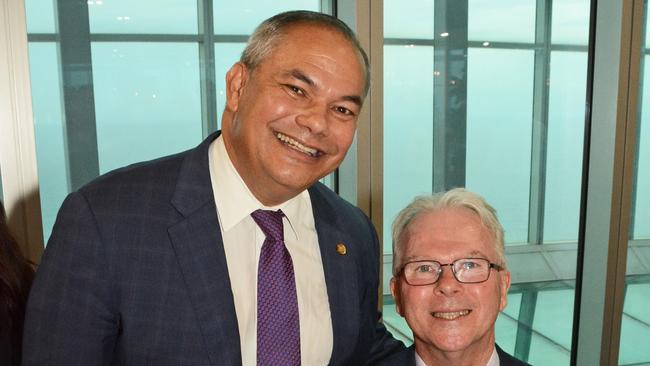 Mayor Tom Tate and Professor Mark von Itzstein.