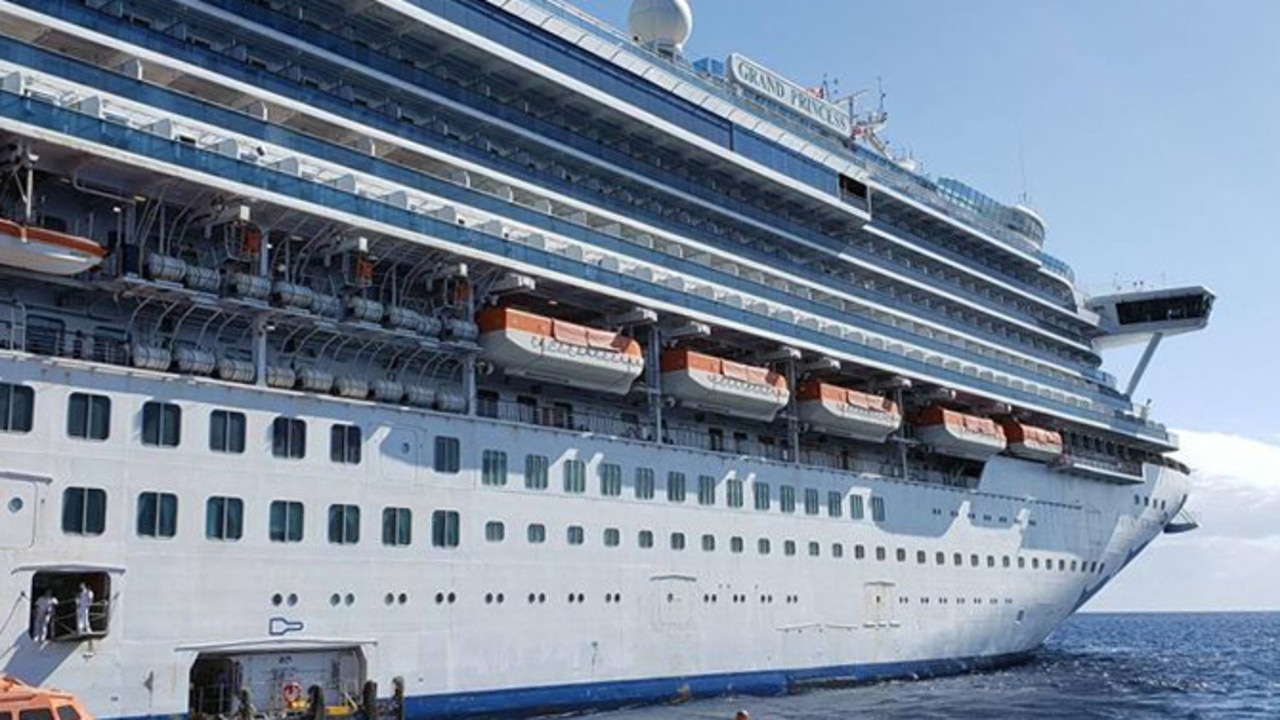 All 3,500 people on board the Grand Princess cruise ship may have to be quarantined until tested, after 21 people on board were confirmed to have the coronavirus on March 7. Picture: Carolyn Wright/AFP.