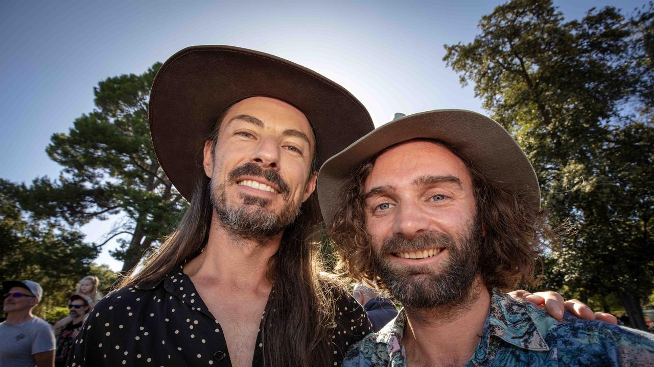 Sam and Josh attend WOMAD Day 3. Picture: Emma Brasier