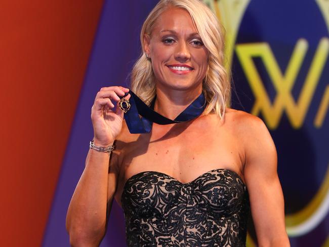 Inaugural AFLW Best and Fairest winner Erin Phillips