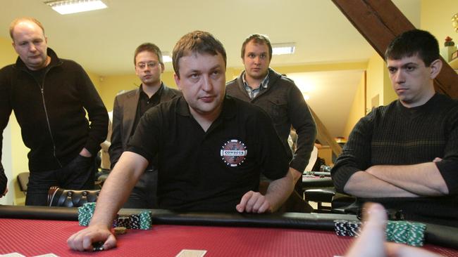 Lithuanian Antanas Guoga, more commonly known as Tony G, pictured at the poker table in 2010. Picture: AFP