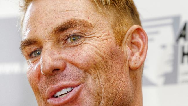 Shane Warne has made it as the second least popular celebrities out of the Encore Score list of 400. Pic: Colleen Petch