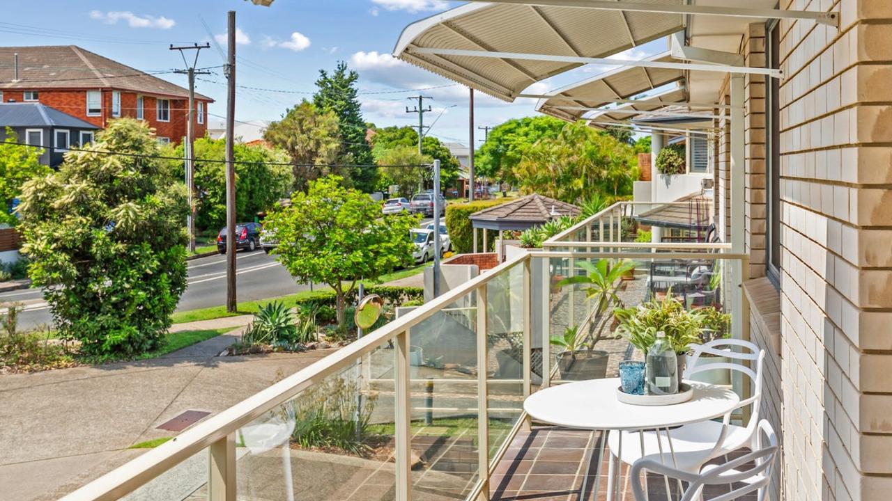 The apartment has a full-width, north-facing balcony. Picture: realestate.com.au