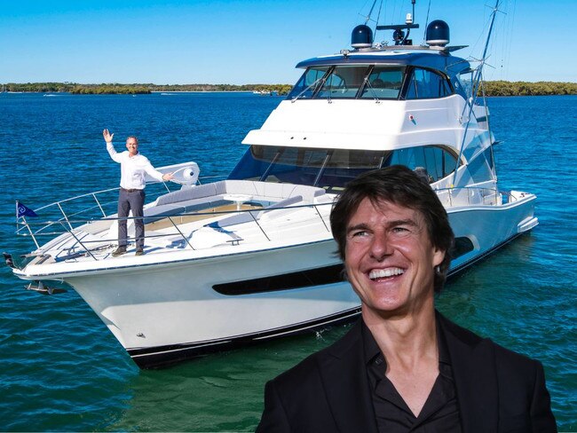 tom cruise boat at wrok