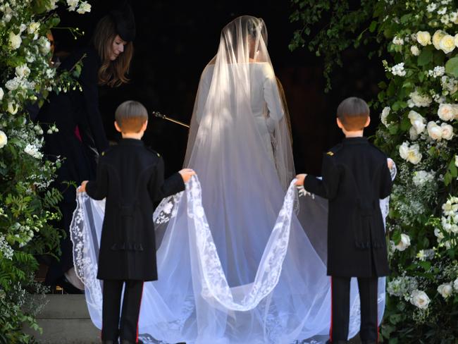 Entering the chapel. Picture: Getty
