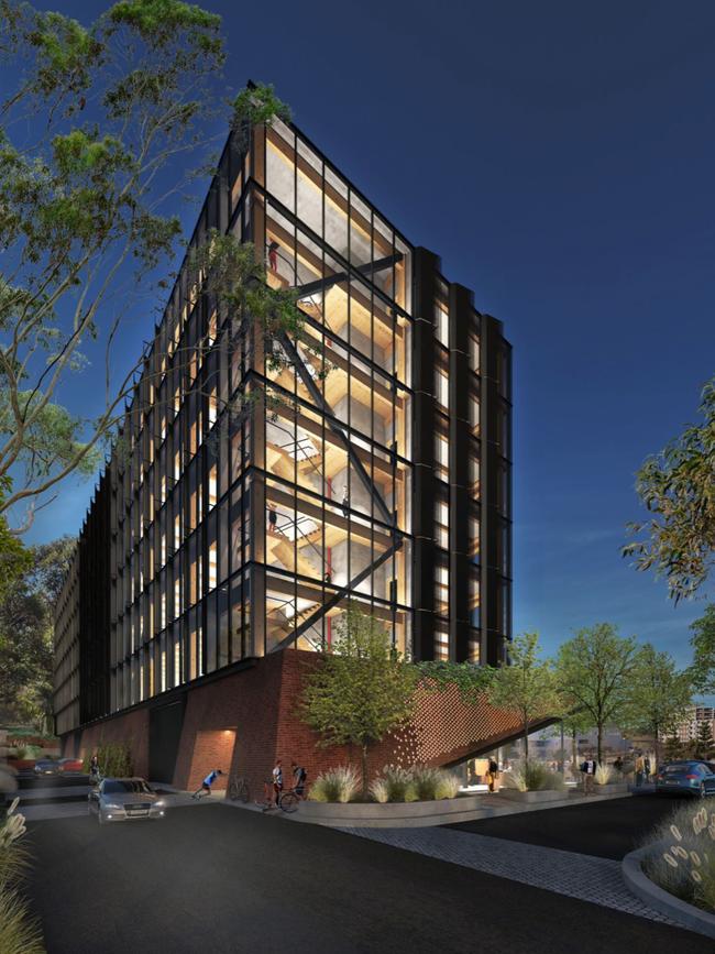 Artist impressions of The Bond building at Bella Vista by developers Mulpha Norwest.