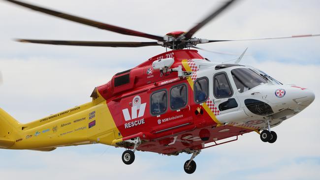 The Westpac Rescue Helicopter Service was preparing to transport the man to hospital just after 6.30pm on Monday.