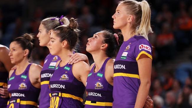 MiMi (second from right) expects to feel ‘pride and excitement’ when she puts on the Indigenous dress. Picture: Mark Kolbe/Getty Images