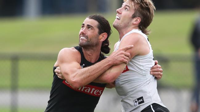 Brodie Grundy (left) has a huge SuperCoach price tag for a reason.