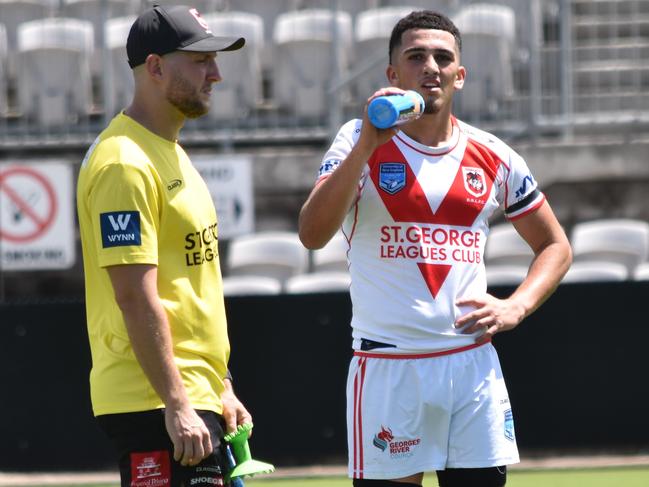 Shadi Hammoud prepares to take a shot at goal. Picture: Sean Teuma