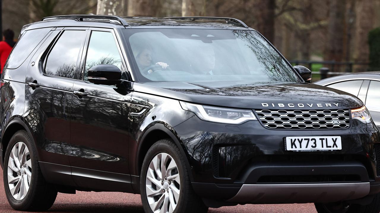 A car carrying Prince Harry is driven to Clarence House in London. Picture: AFP