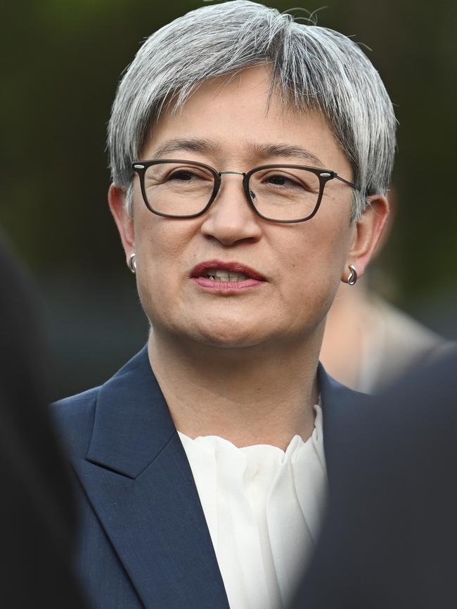 Penny Wong has slammed the Iranian ambassador’s remarks. Picture: Martin Ollman/NewsWire