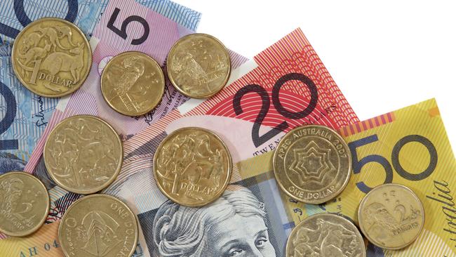 The Australian dollar has continued to fall against the yen and the euro.