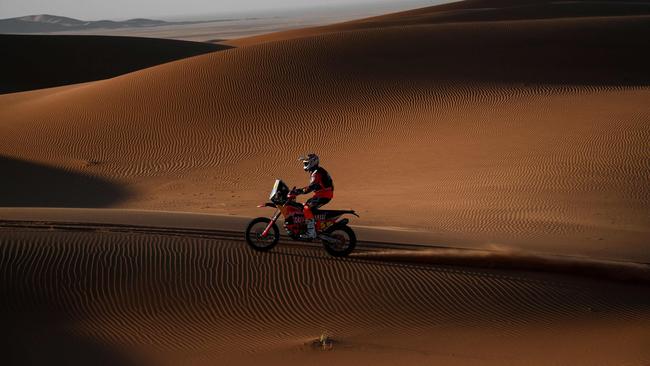 Toby Price during Stage 7 of Dakar 2020. Picture: Franck Fife/AFP