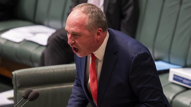 The voters in his electorate of New England, stuck with Barnaby Joyce despite the ups and downs of his personal life.. Picture: NCA NewsWire/Martin Ollman