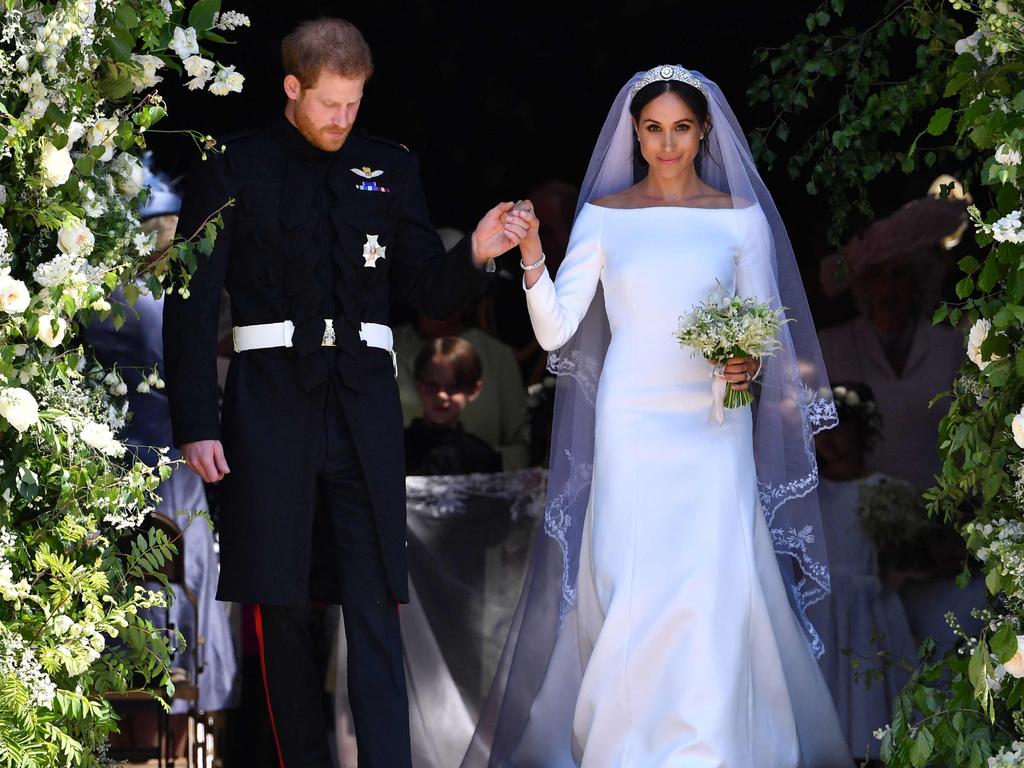 Meghan claimed she and Harry were actually married three days before their official wedding ceremony. Picture: Ben Stansall/AFP