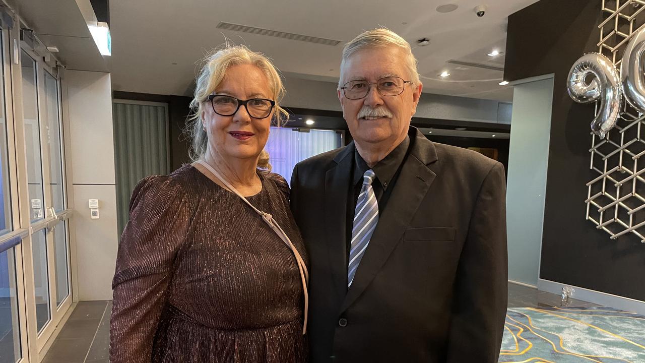 Liz and Geoff Dawes at the Metropolitan Caloundra Surf Life Saving Club 90th Anniversary Gala Ball.