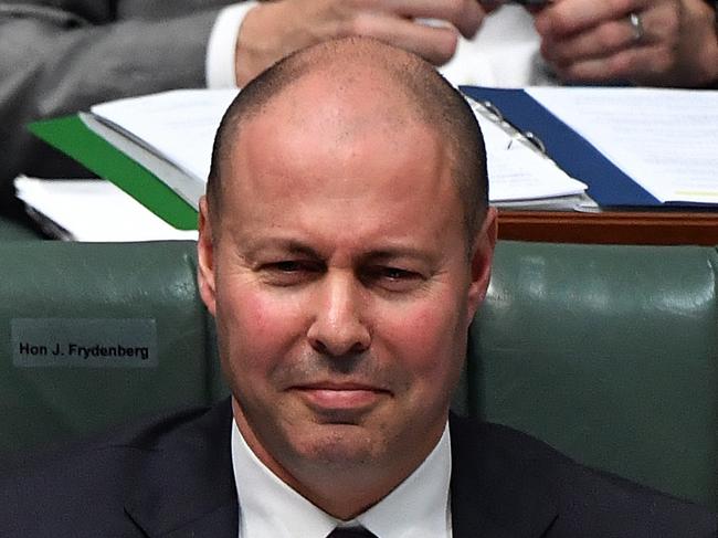 CANBERRA, AUSTRALIA - MAY 13: Treasurer Josh Frydenberg during Question Time in the House of Representatives at Parliament House on May 13, 2021 in Canberra, Australia. Labor leader Anthony Albanese will tonight respond to the Morrison government's third budget, handed down on Tuesday, which has an increased focus on women, with almost $354 million in funding allocated for women's health. Treasurer Josh Frydenberg also outlined more than $10 billion in spending on major infrastructure projects across Australia aimed to help create local jobs and boost productivity in the COVID-affected national economy. Aged care will receive more than $10 billion over the next four years, in direct response to the findings of the Royal Commission into Aged Care Quality and Safety. (Photo by Sam Mooy/Getty Images)