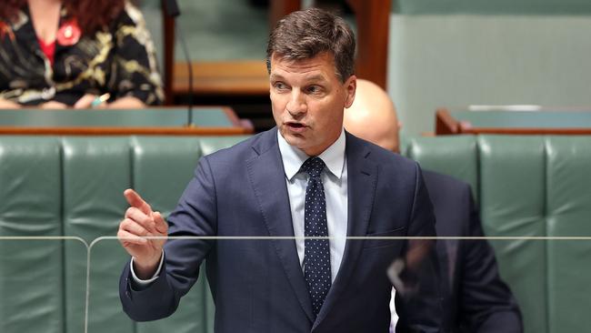 Angus Taylor says ‘we won’t sign our country up to policies that undermine the prosperity of our regions or make life harder for everyday Australians’. Picture: Gary Ramage