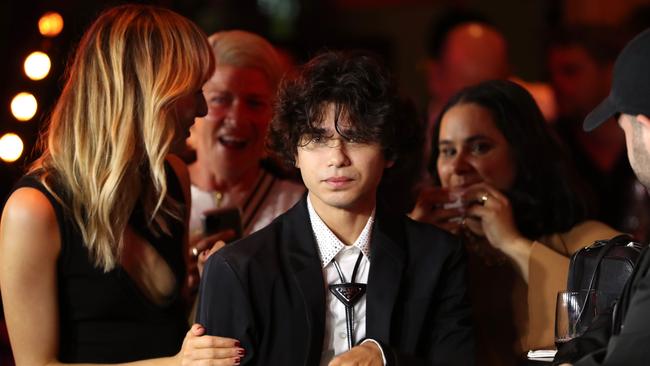 Budjerah accepts the Michael Gudinski Breakthrough Artist Award during the 2021 ARIA Awards. Picture: Getty Images