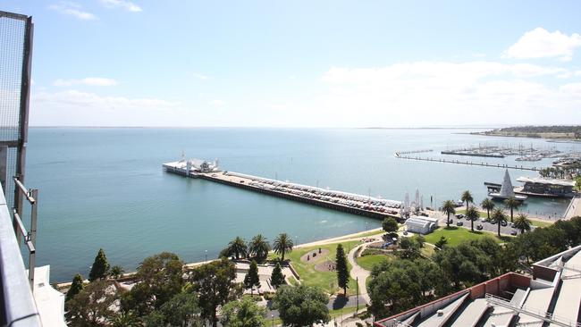 The view from the Crowne Plaza roof. Picture: Alan Barber.