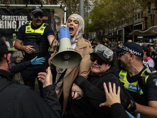 Brawls break out at Melbourne rally