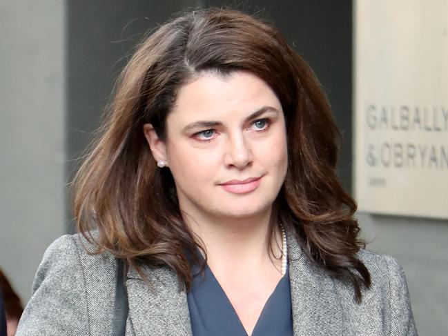 27/03/2018: Author Louise Milligan leaves after testifying in the committal hearing for Cardinal George Pell, at the Magistrates Court in Melbourne. Stuart McEvoy for The Australian.