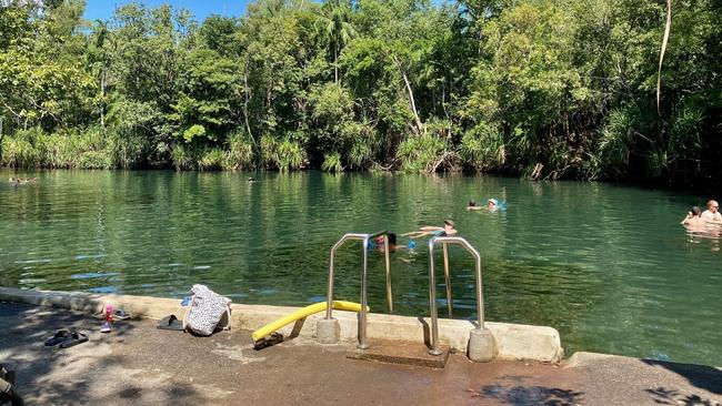 Berry Springs opened on Saturday to eager crowds looking to take a dip. Picture: Supplied