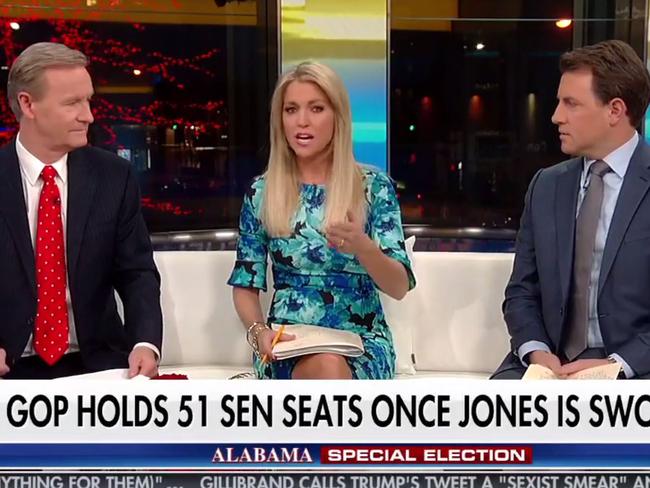 Fox &amp; Friends host Ainsley Earhardt suggested the vote was ‘a referendum on Harvey Weinstein’. Picture: Fox News