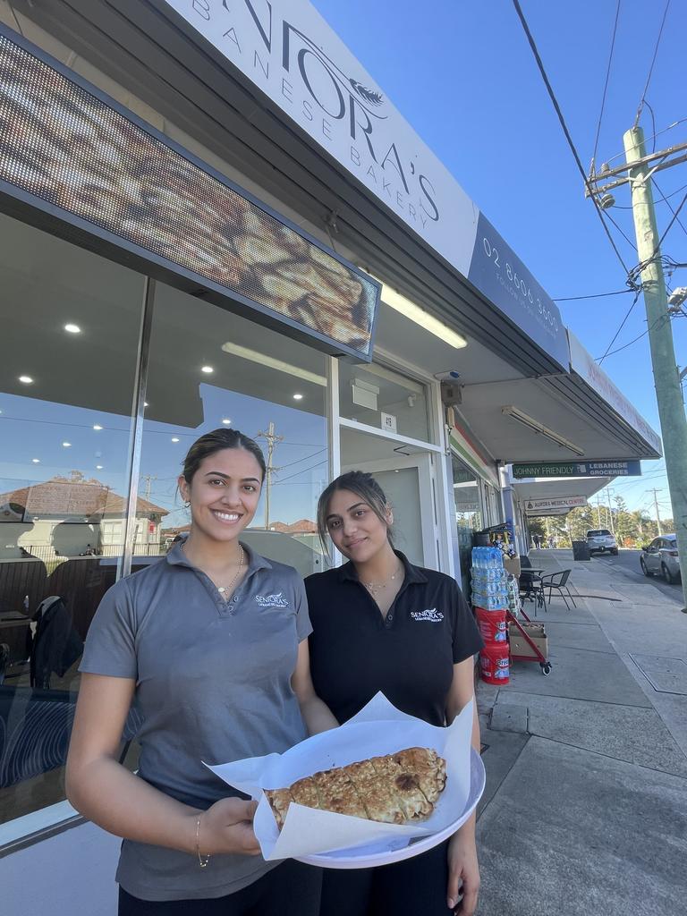 Sisters Mary and Melissa Issa at their family’s Seniora’s Lebanese Bakery.