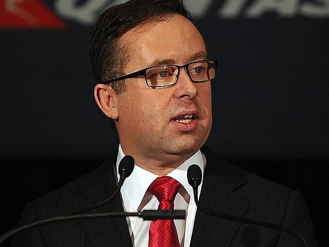 Qantas chief executive Alan Joyce announced the drastic cuts on Thursday. Picture: AAP