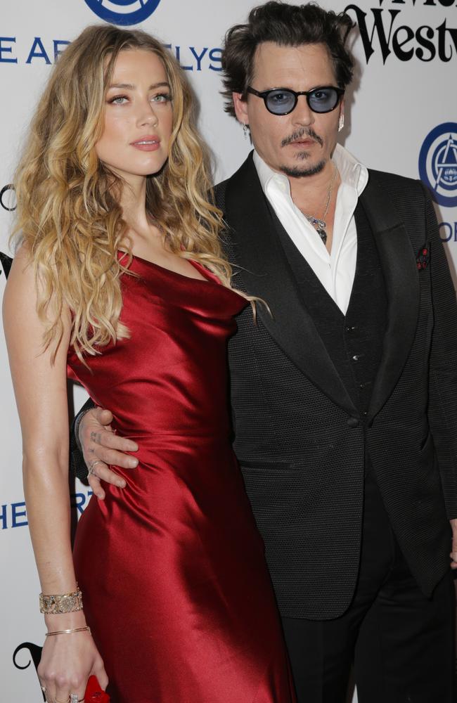 Amber Heard and Johnny Depp pictured together in 2016. Picture: Getty Images