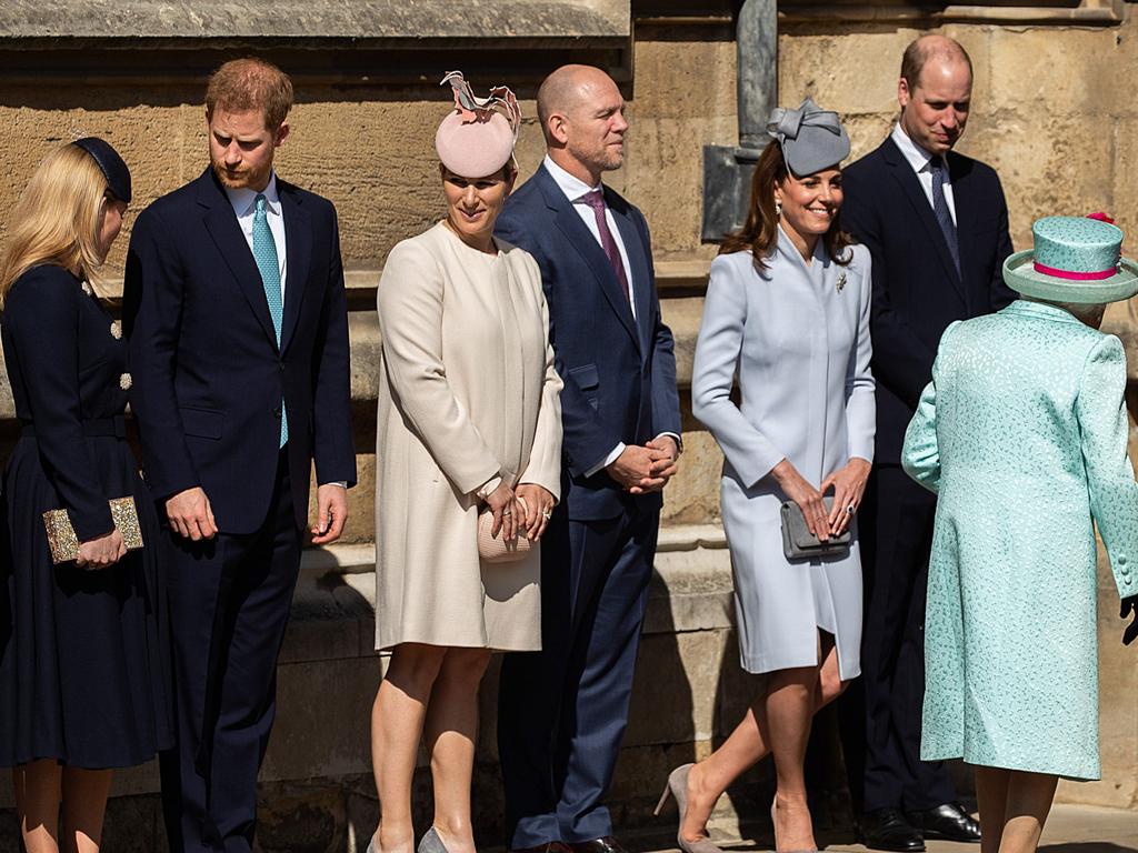 Prince Harry and Prince William made little conversation at the Easter service on the Queen’s birthday Sunday 21 April. Picture: REX/Shutterstock 