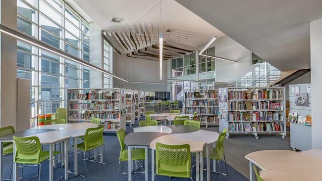 Stokes Wheeler won the top award for the library they built for Moreton Bay Boys' College. Picture: Master Builders