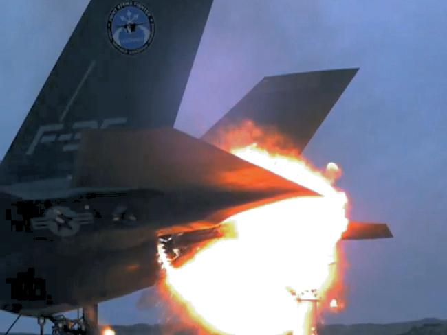 Explosive risk ... “Live fire” weapons testing has revealed the F-35’s fuel systems to be vulnerable to combat damage. Source: Supplied