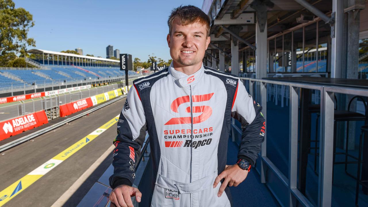 Ollie Wines at the Adelaide 500 track today. Picture: Brenton Edwards