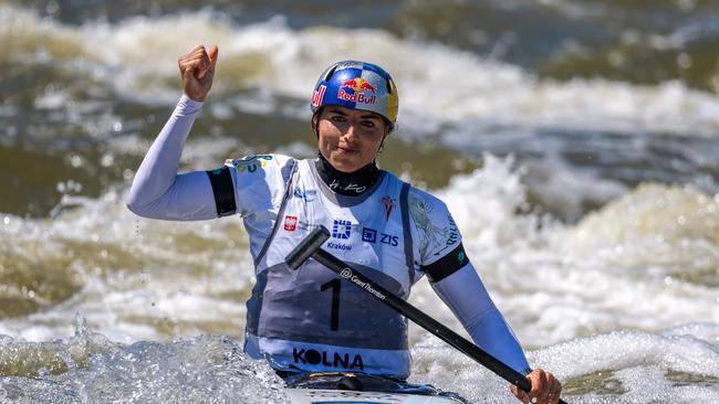 Jess Fox swept the medals at the World Cup. Photo: Paddle Photography