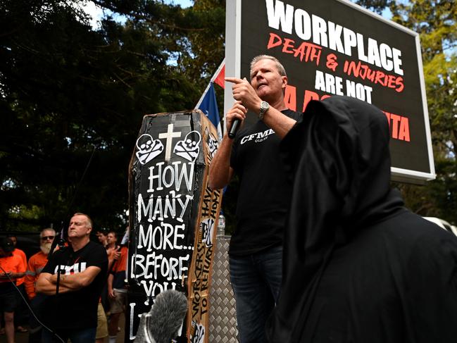 CFMEU Qld boss Michael Ravbar. Picture: Dan Peled / NCA NewsWire