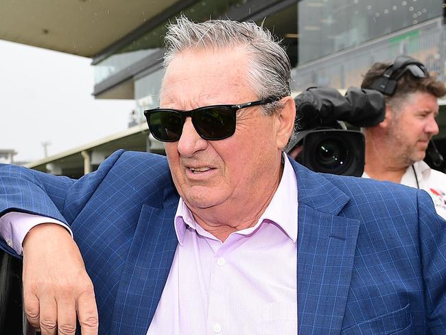 Lee Freedman with Tegan Harrison after Yiska won at Doomben. Picture: Grant Peters/Trackside Photography