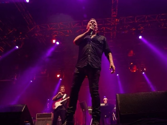 Jimmy Barnes and Cold Chisel perform at Flemington. Picture: Instagram