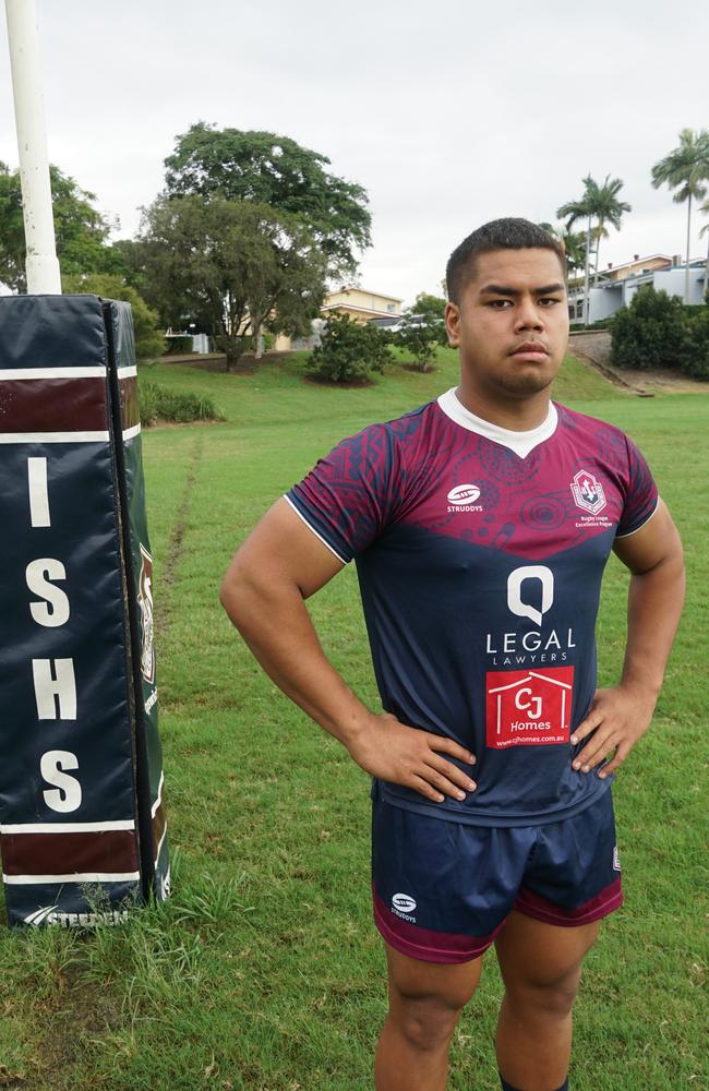 Ipswich SHS's rugby league weapon Tre Fotu.