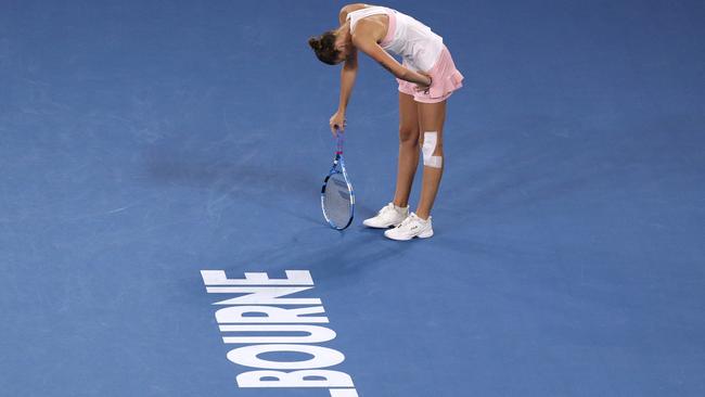 Defeat was hard to take for Karolina Pliskova after a great tournament.