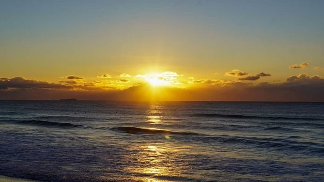 Jamie Lee Stoessel sent in this wonderous shot of the sunrise. Coffs cover image.