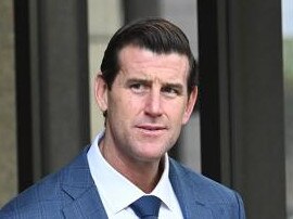 SYDNEY, AUSTRALIA - NewsWire Photos March 29, 2022: Ben Roberts-Smith, former SAS soldier leaves Supreme Court as his defamation case against Nine and its journalists continue. Picture: NCA NewsWire / Jeremy Piper