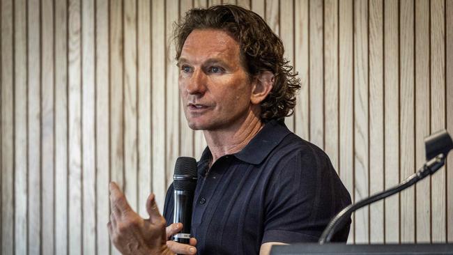 AFL legend James Hird said he was blindsided by the report. Picture: Jake Nowakowski