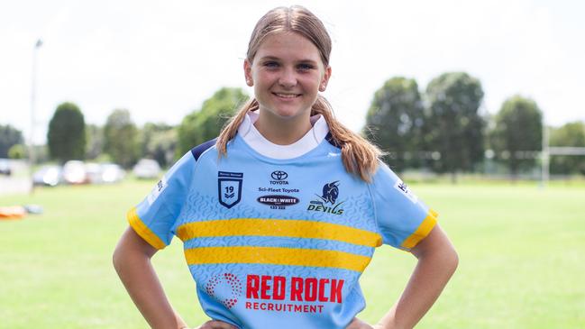 Ava Walters is playing in the under-19s competition for Norths Devils.