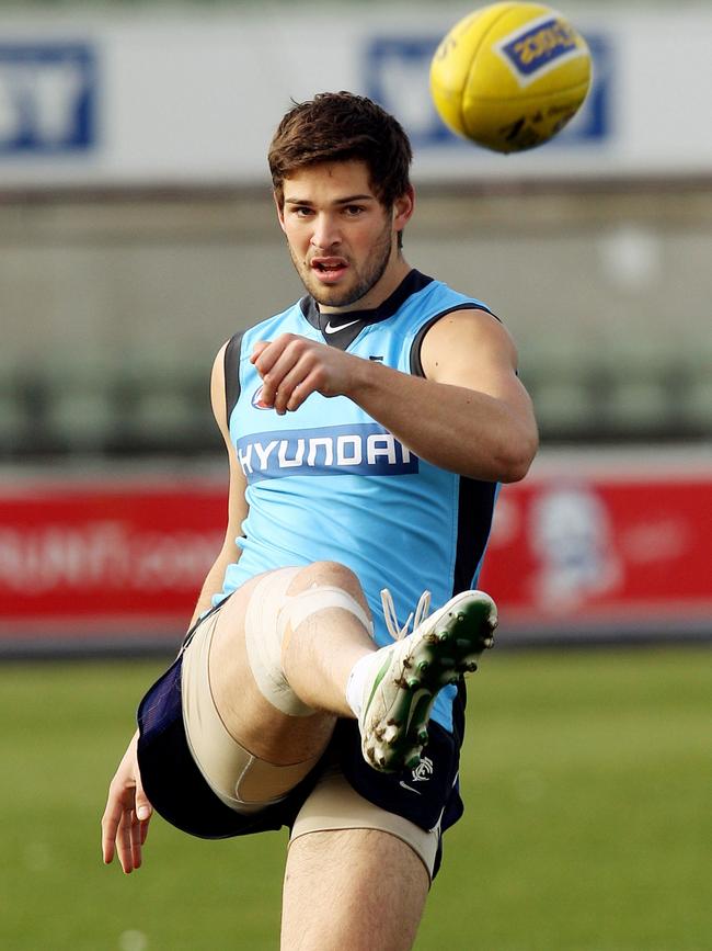 A young Levi Casboult won’t forget the club’s infamous booze cruise. Picture: Michael Klein